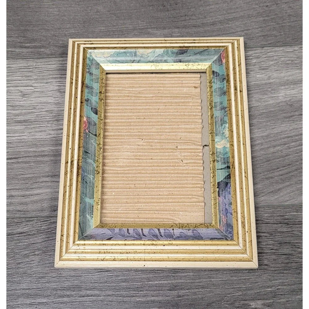 Fetco 6 x 4 Photo Frame Green/Purple/Multi-color Border